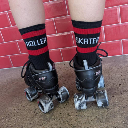 Roller Skater Mid High Skate Socks - Old School Baby